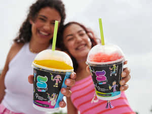 Friends Enjoying Slurpees Together.jpg Wallpaper