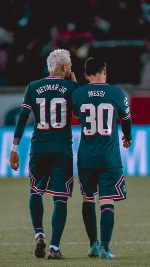 Friends Or Rivals? Lionel Messi And Neymar Jr. Wallpaper