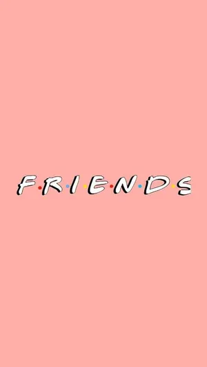 Friends T V Show Logo Pink Background Wallpaper
