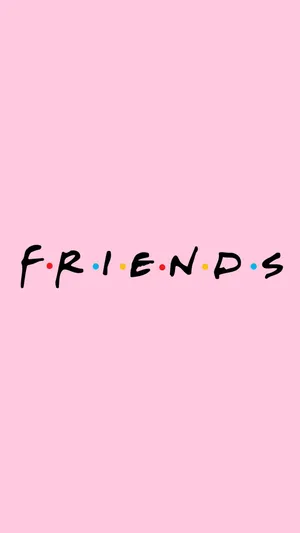 Friends Television Series Pink Aesthetic Iphone Wallpaper