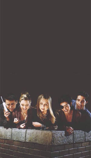 Friends Tv Show Peeking Down Wallpaper