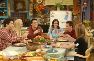 Friends Tv Show Thanksgiving Dinner Wallpaper