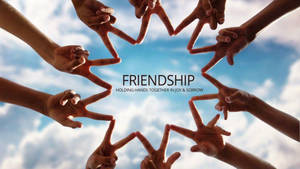Friendship Hand Sign Wallpaper