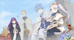 Frieren_ Adventurers_ Group_ Portrait Wallpaper