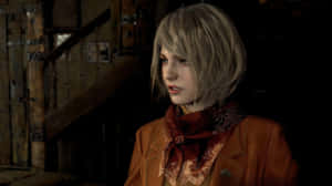 Frightened Ashley Graham In Resident Evil Wallpaper