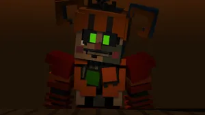 Frightening Scrap Baby On The Hunt Wallpaper