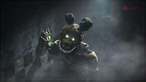 Frightening Springtrap Up Close - The Ultimate Five Nights At Freddy's Antagonist Wallpaper