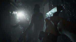 Frightful Encounter In Resident Evil 7 Wallpaper