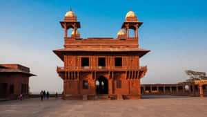 Front View Of Diwan-e-khas At Fatehpur Sikri Wallpaper