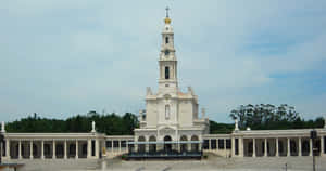 Front View Photo Of Fatima Sanctuary Wallpaper