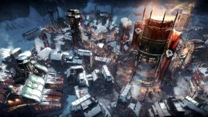 Frostpunk_ Cityscape_ Artwork Wallpaper