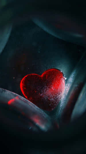 Frozen Heart In Darkness Wallpaper
