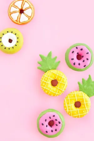 Fruit Donuts Girly Iphone Wallpaper