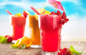 Fruit Slushy Trio Wallpaper