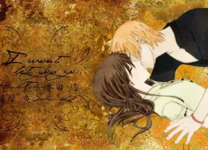 Fruits Basket Akitoand Tohru Kiss Wallpaper