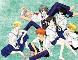 Fruits Basket Characters Relaxing Wallpaper