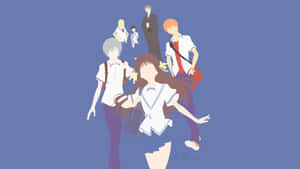 Fruits Basket Characters Silhouette Art Wallpaper