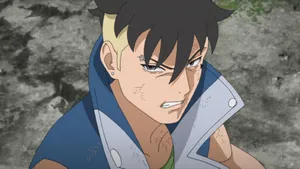 Frustrated Kawaki Close-up Wallpaper
