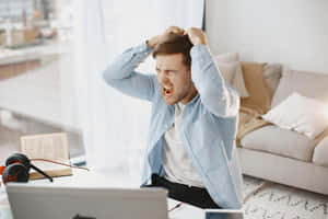 Frustrated Manat Computer Desk.jpg Wallpaper