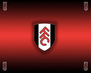 Fulham Fc Five Crests Red Background Wallpaper