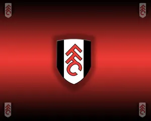 Fulham Fc Five Crests Red Background Wallpaper