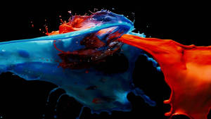 Full Hd Tablet Color Clash Wallpaper