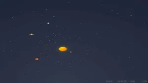 Full Solar System Illustration Wallpaper