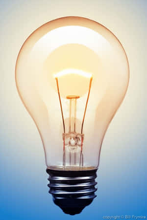 Full View Of Incandescent Bulb Wallpaper