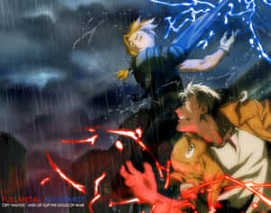 Fullmetal Alchemist's Scar - A Battle-ready Warrior Wallpaper