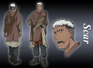 Fullmetal Alchemist - Scar In Battle Stance Wallpaper