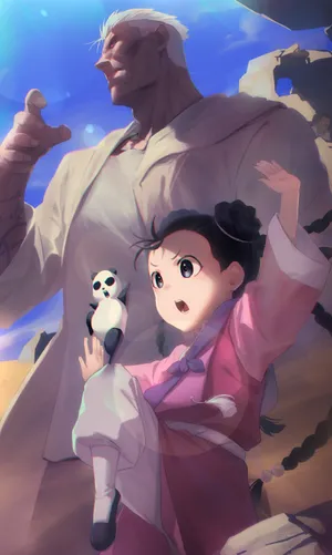 Fullmetal Alchemist Scar In Intense Stance Wallpaper