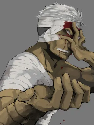 Fullmetal Alchemist Scar Unleashing His Power Wallpaper