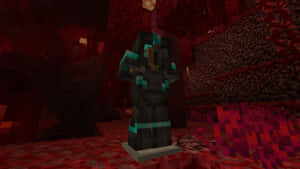Fully Equipped: Minecraft Armor Ready For Battle Wallpaper