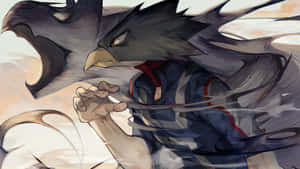 Fumikage Tokoyami, A Powerful Hero In The My Hero Academia Universe Wallpaper