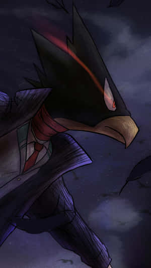 Fumikage Tokoyami As Seen In “my Hero Academia” Wallpaper