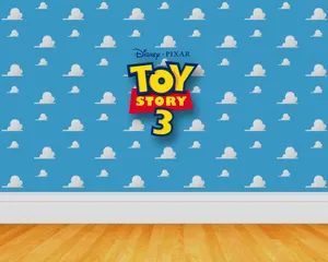 Fun And Blue Skies With Toy Story Cloud Wallpaper
