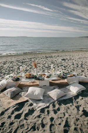 Fun And Relaxing Beach Picnic Wallpaper