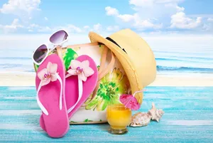 Fun And Stylish Beach Accessories Wallpaper