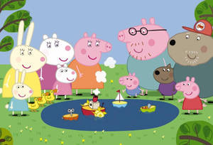Fun Day Peppa Pig Ipad Wallpaper