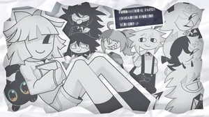 Fundamental Paper Education Characters Wallpaper