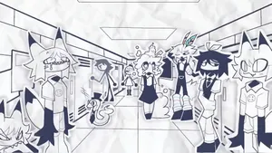 Fundamental Paper Education Characters Wallpaper