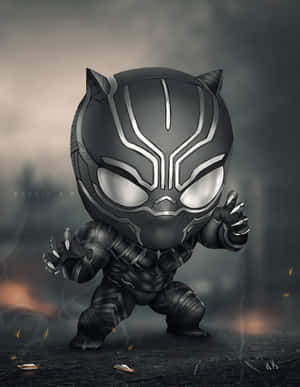 Funko Pop Cute Black Panther Wallpaper