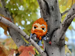Funko Pop Orange Beard Warrior Wallpaper