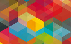 Funky Abstract Cubism Art Wallpaper