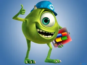 Funny Cartoon Of Mike Wazowski Wallpaper