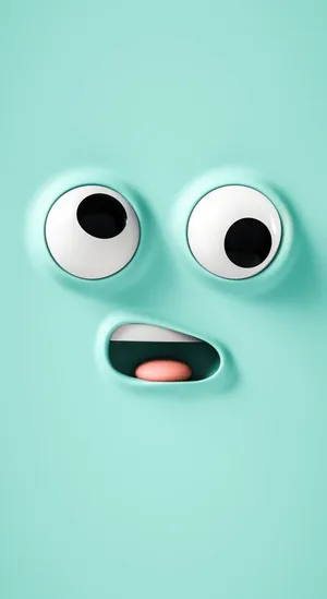 Funny Cartoon Wacky Face Wallpaper