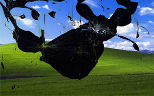 Funny Computer Broken Windows Wscreen Wallpaper