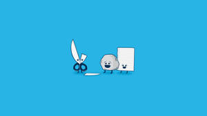 Funny Computer Rock Paper And Scissors Wallpaper