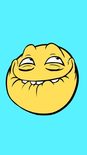 Funny Face Derp Emoticon Wallpaper