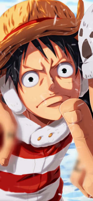 Funny Face Luffy Phone Wallpaper